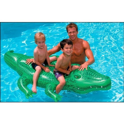 Intex Giant Gator Ride-on 80 X 45 for Ages 3 Inflatable Lake River Pool Toy for sale online